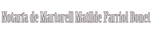 Notaría de Martorell Matilde Farriol Bonet logo