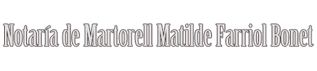 Notaría de Martorell Matilde Farriol Bonet logo